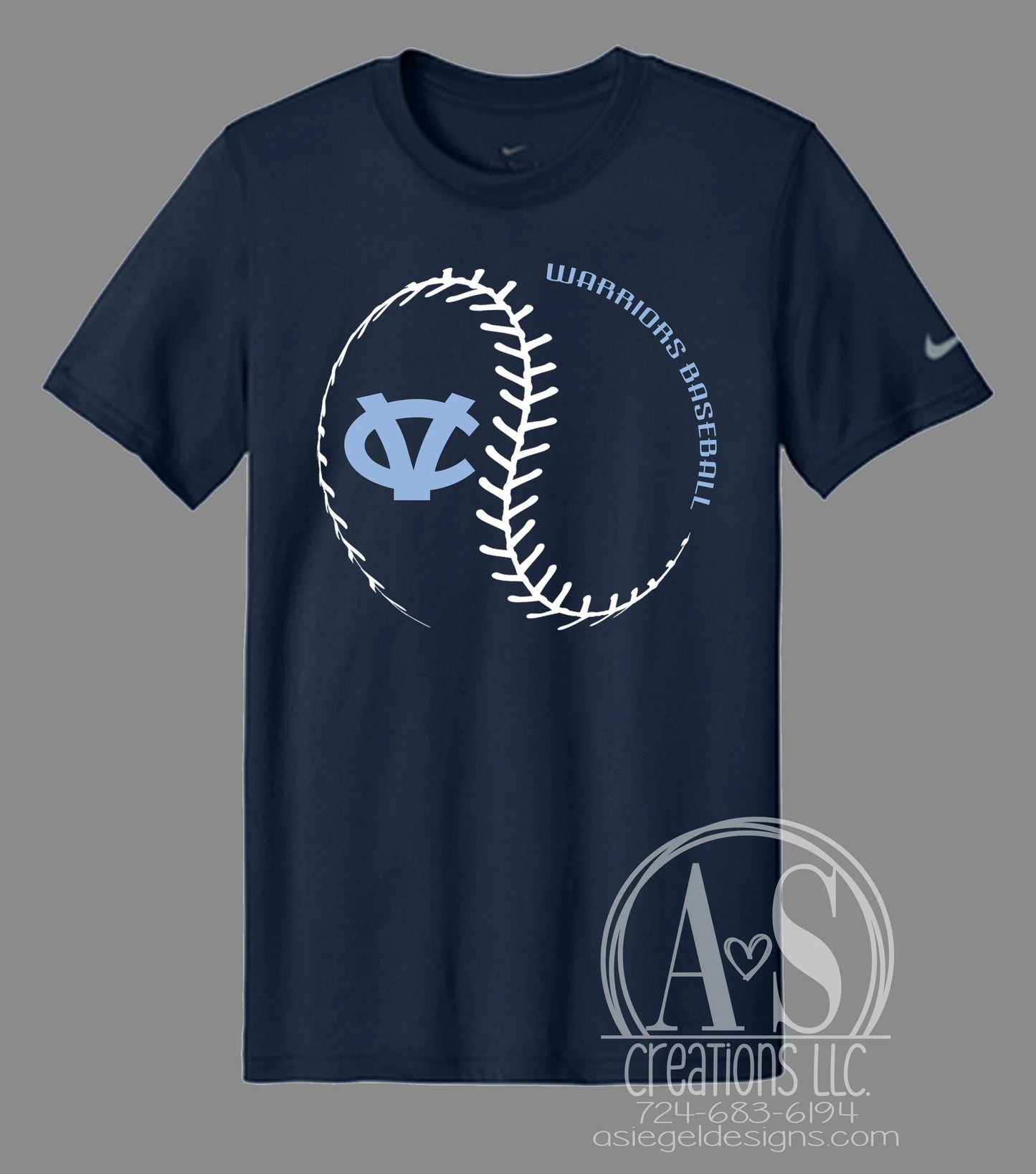 Warriors Baseball Laces - NIKE CVHS