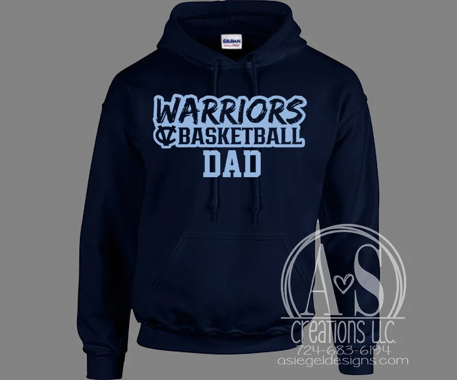 Warriors Basketball Dad - Navy