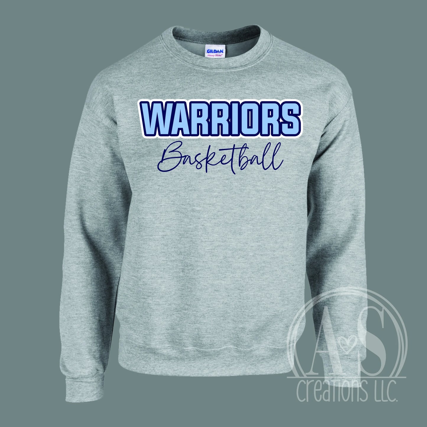 Warriors Basketball Script - Grey