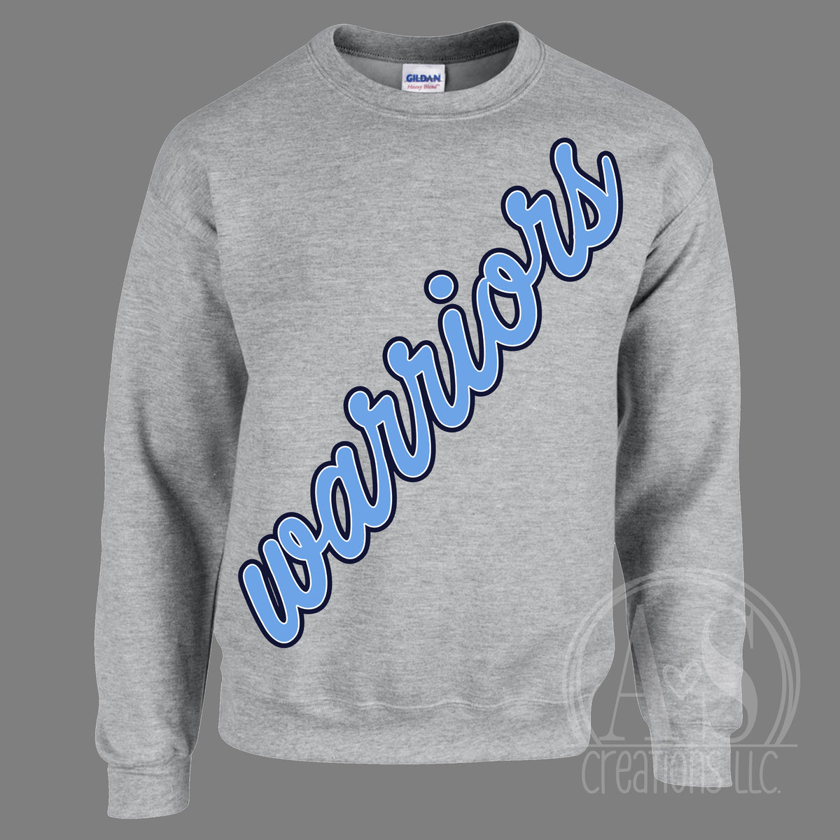 Warriors Diagonal Print - Sport Grey
