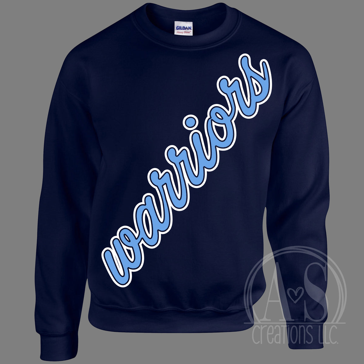 Warriors Diagonal Print - Navy