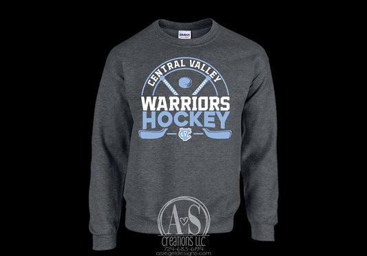 Central Valley Warriors Hockey - Dark Heather Grey