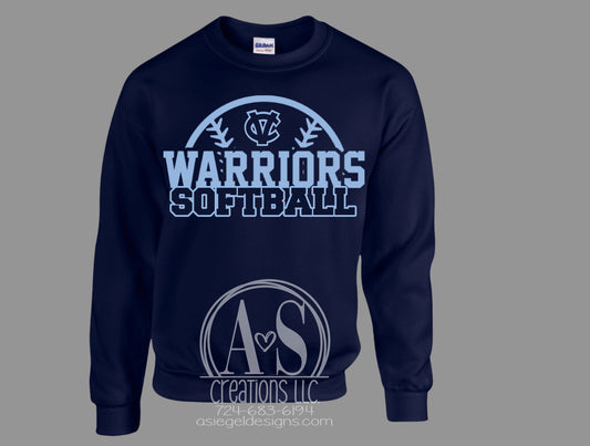 CV Warriors Softball - Navy