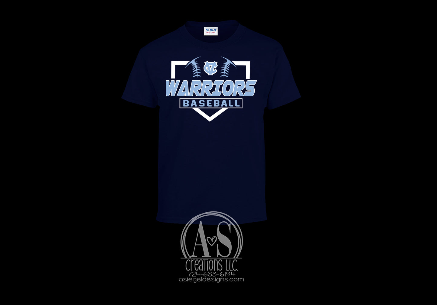 Warriors Baseball - Navy Blue