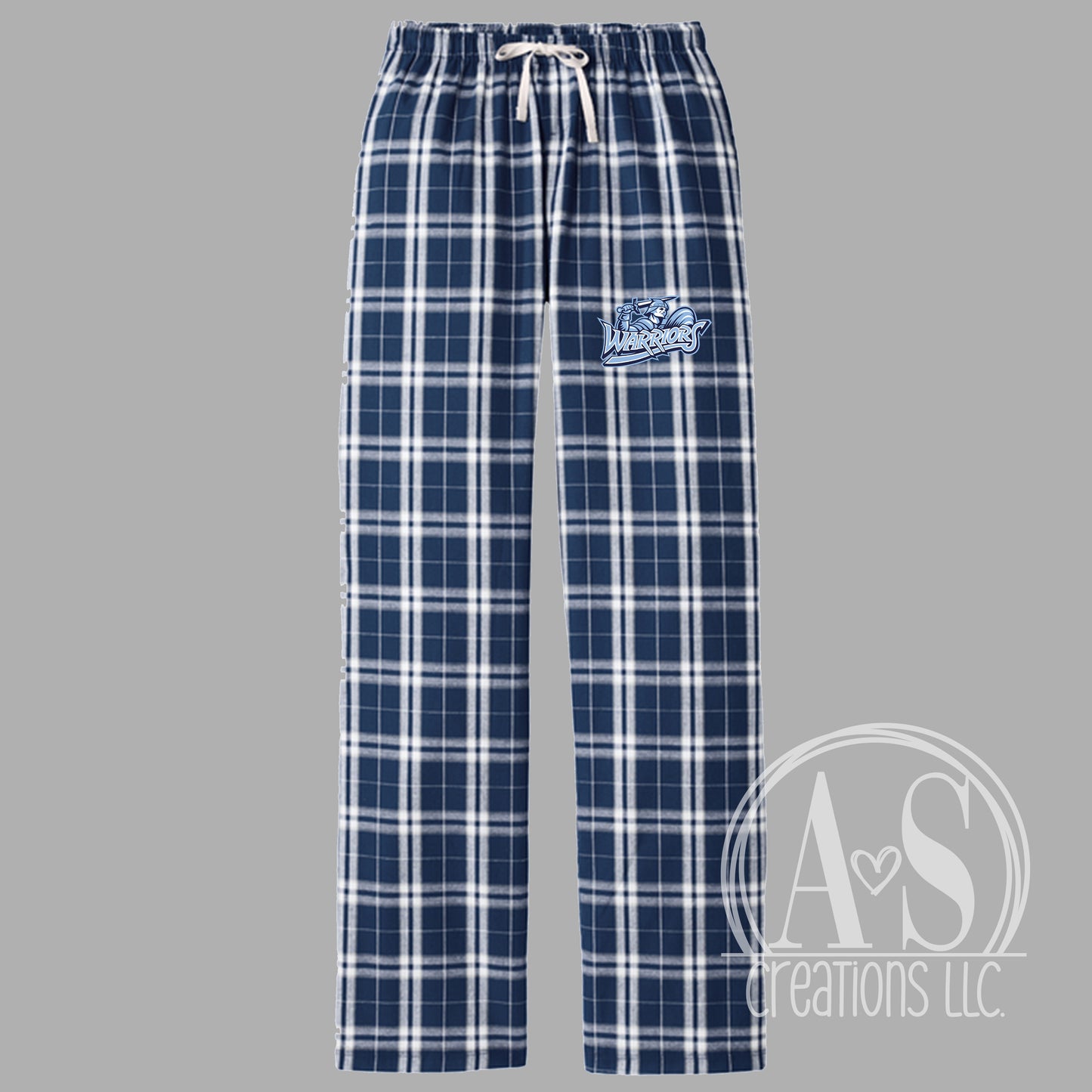 Warriors Plaid Ladies Pajama Pants