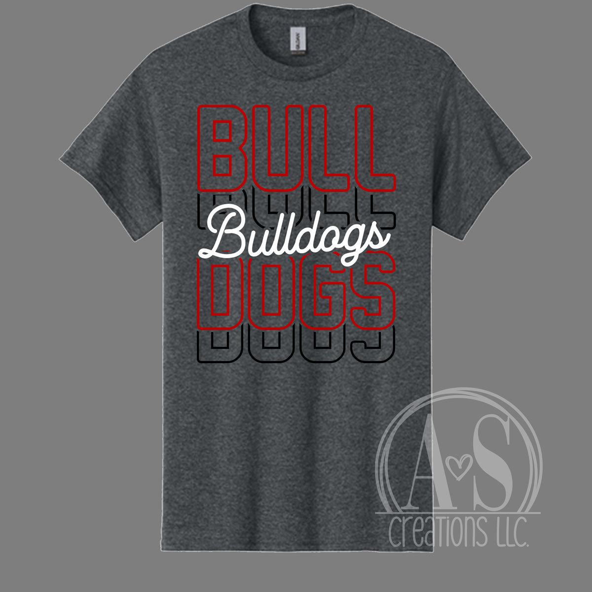 Freedom Bulldogs Duplicated - Dark Heather Grey