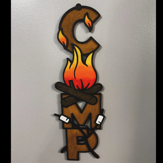 Vertical Indoor Camp Sign