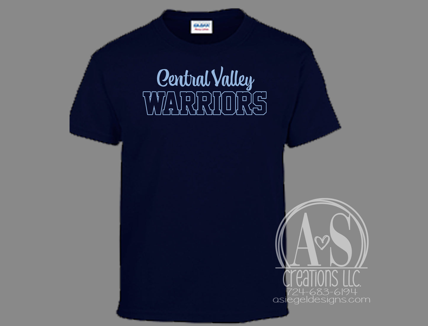 Script Central Valley Warriors - Navy