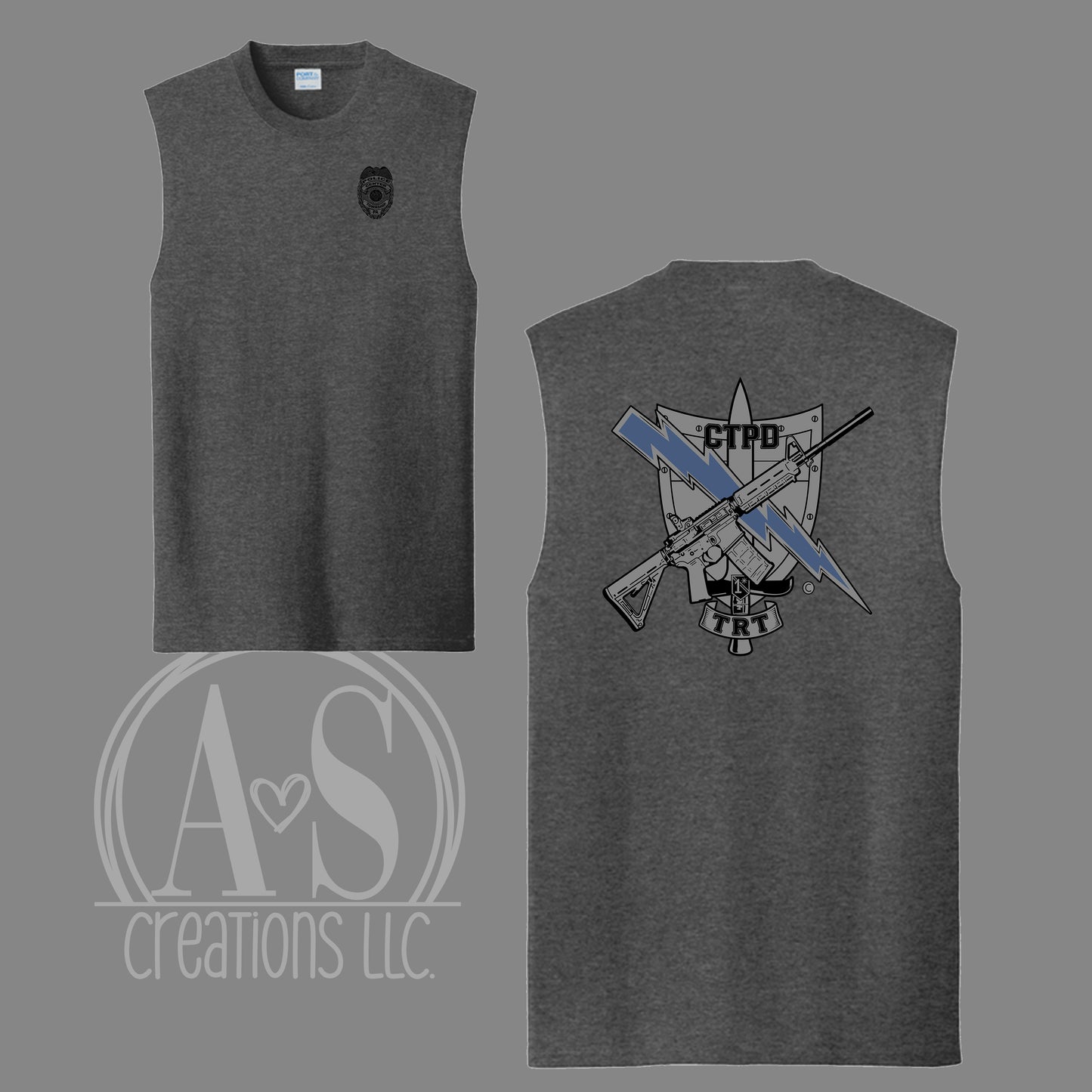 CTPD TRT- Dark Heather Grey Sleeveless
