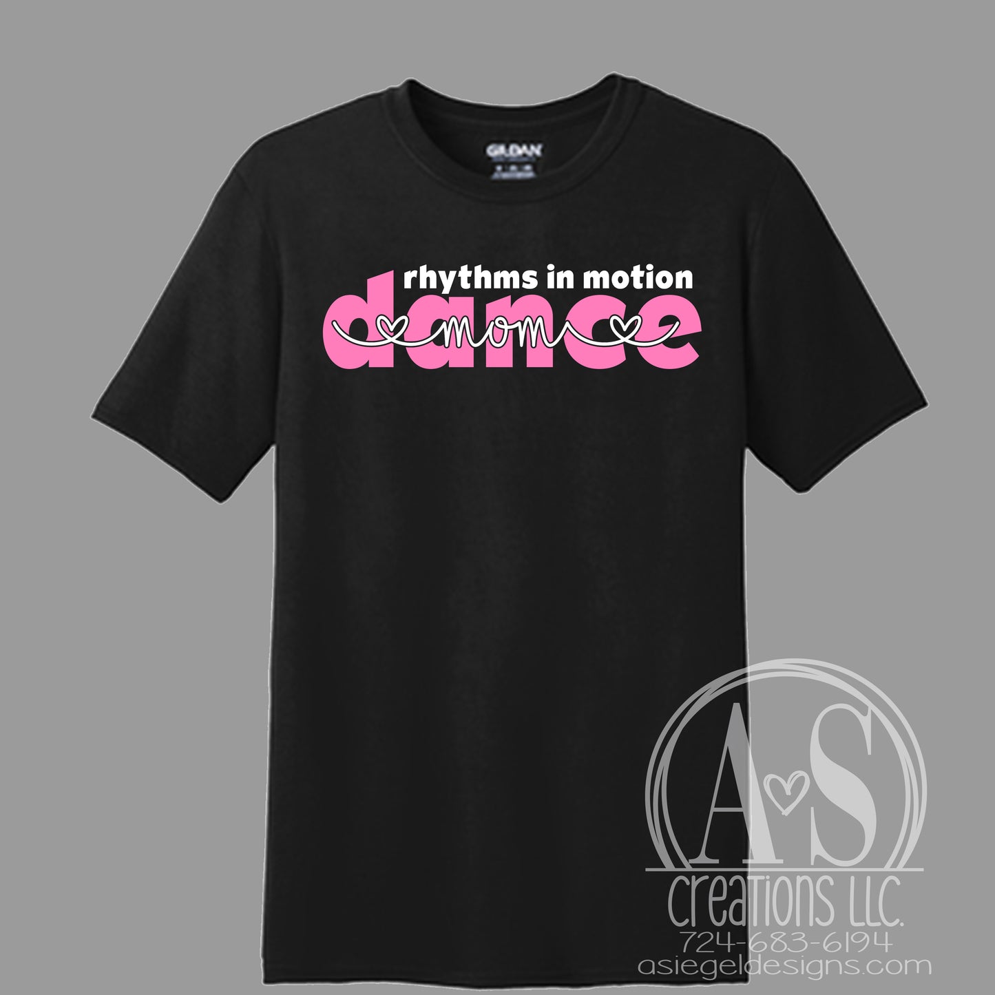 Dance Mom Script Tee - Black