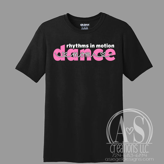 Dance Mom Script Tee - Black