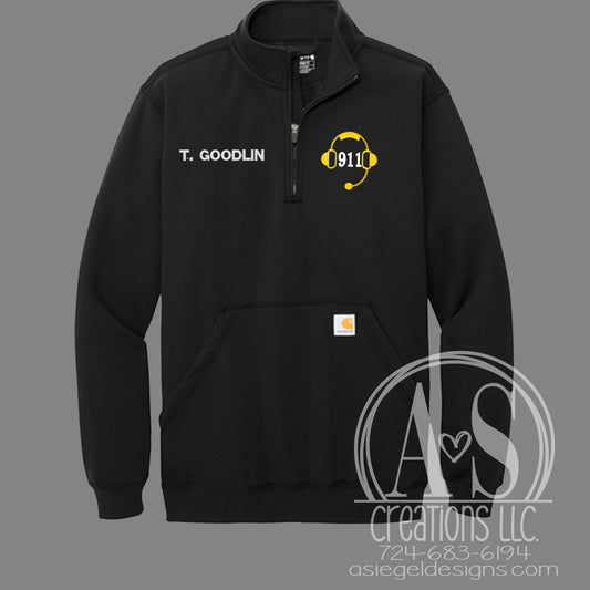 911 Dispatcher 1/4 Zip Carhartt Sweatshirt