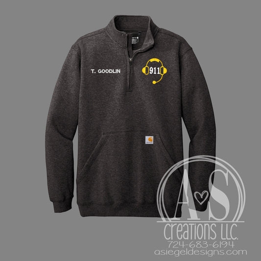911 Dispatcher 1/4 Zip Carhartt Sweatshirt