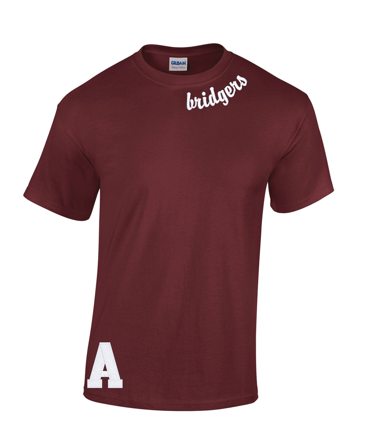 Bridgers embroidered tee - Maroon