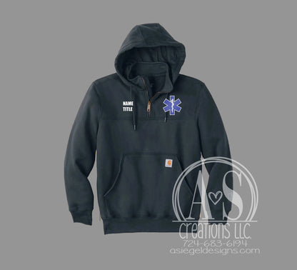 Star of Life 1/4 Zip Carhartt Hoodie