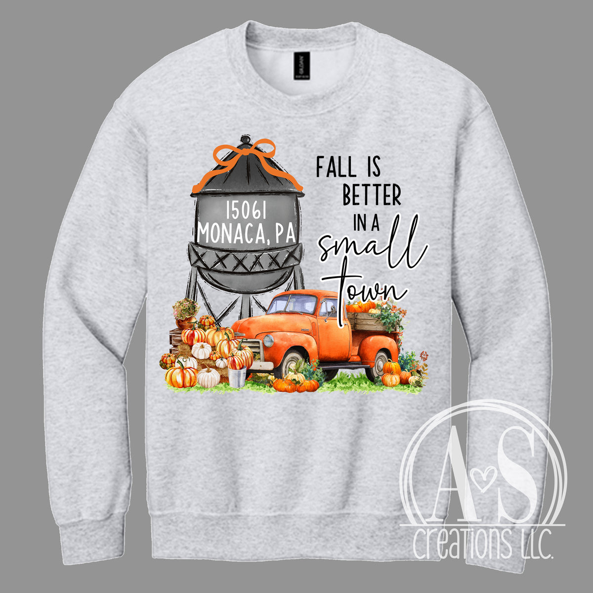 Fall is better in a Small Town - water tower