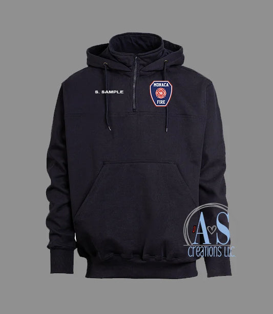 Monaca Fire 1/4 Zip Hoodie (GAME Sportswear)