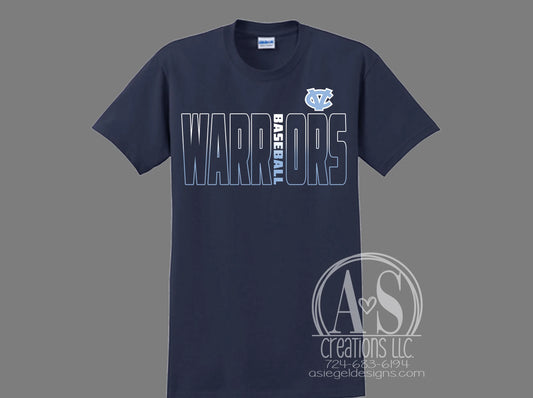 Warriors Baseball Gradient