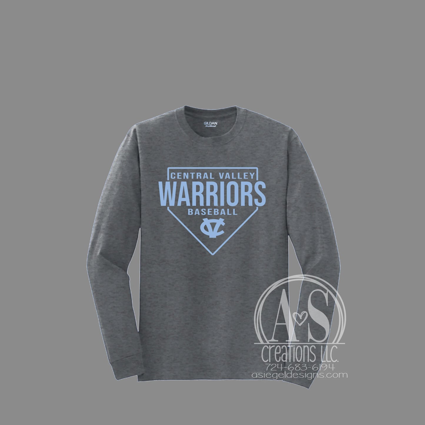 Home Plate - Dark Heather Grey CVHS