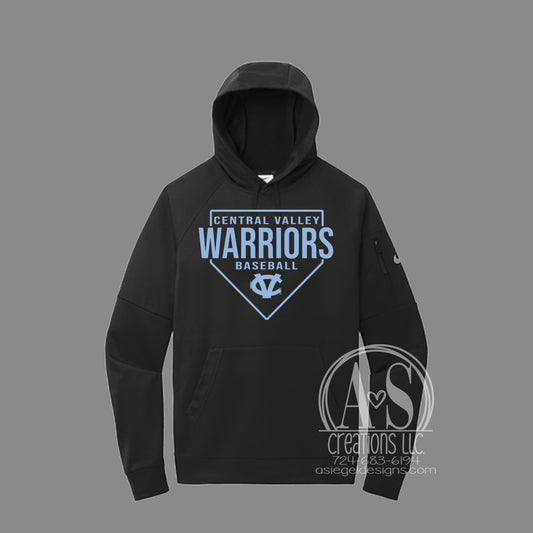Home Plate NIKE hoodie - Black CVHS