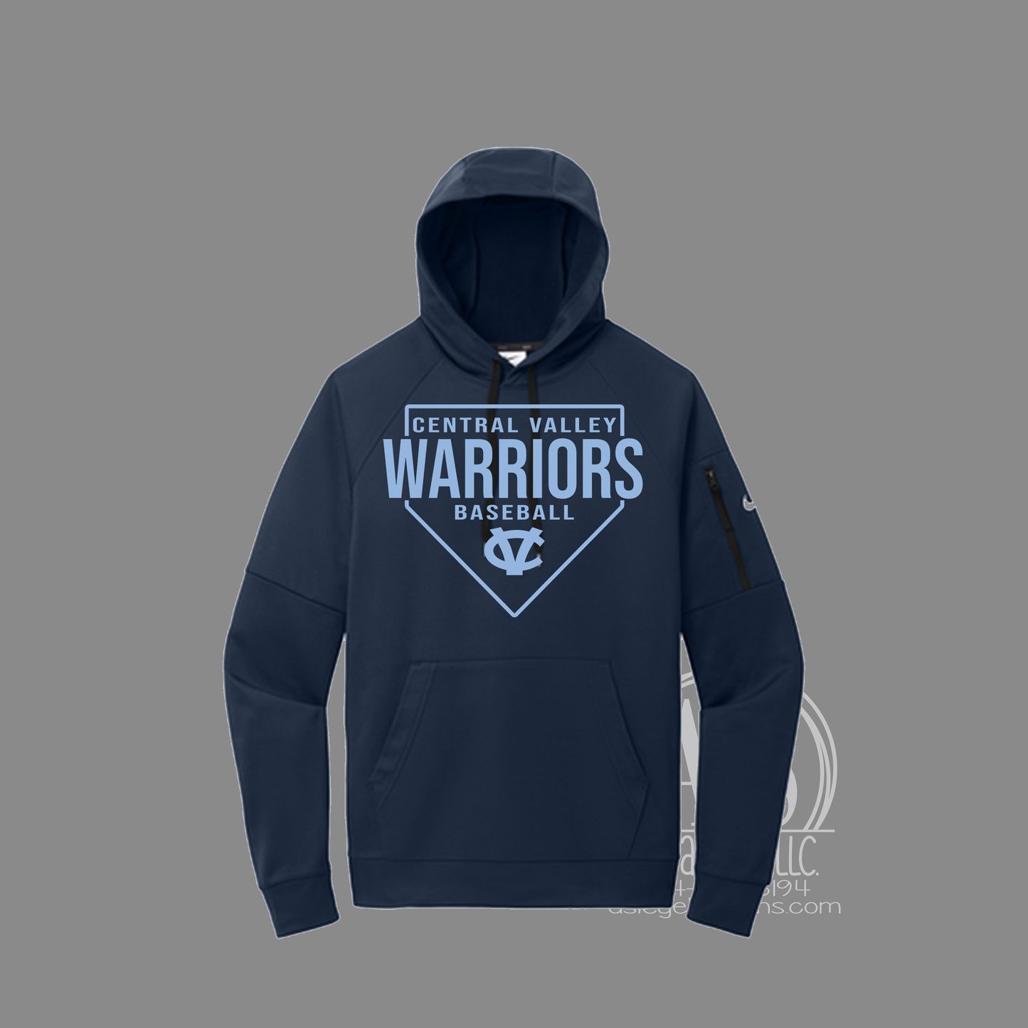 Home Plate NIKE hoodie - Navy CVHS