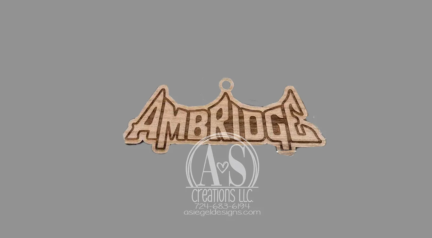 Ambridge Wood Ornament