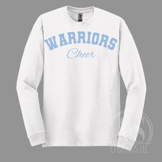 Warriors Cheer Polka Dots - White