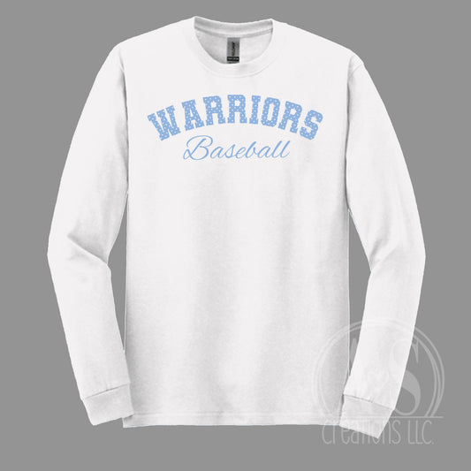 Warriors Baseball Polka Dots - White