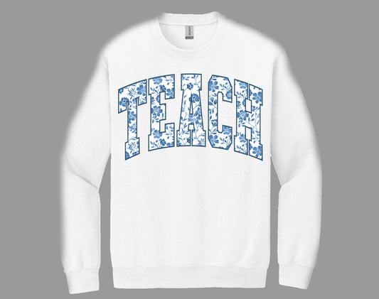 Teach Blue Floral