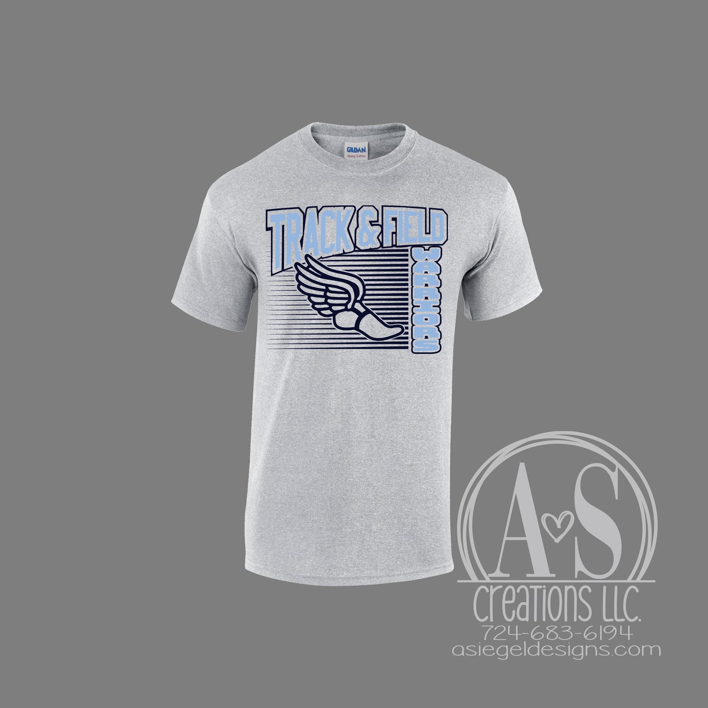 Warriors Track & Field - Sport Grey
