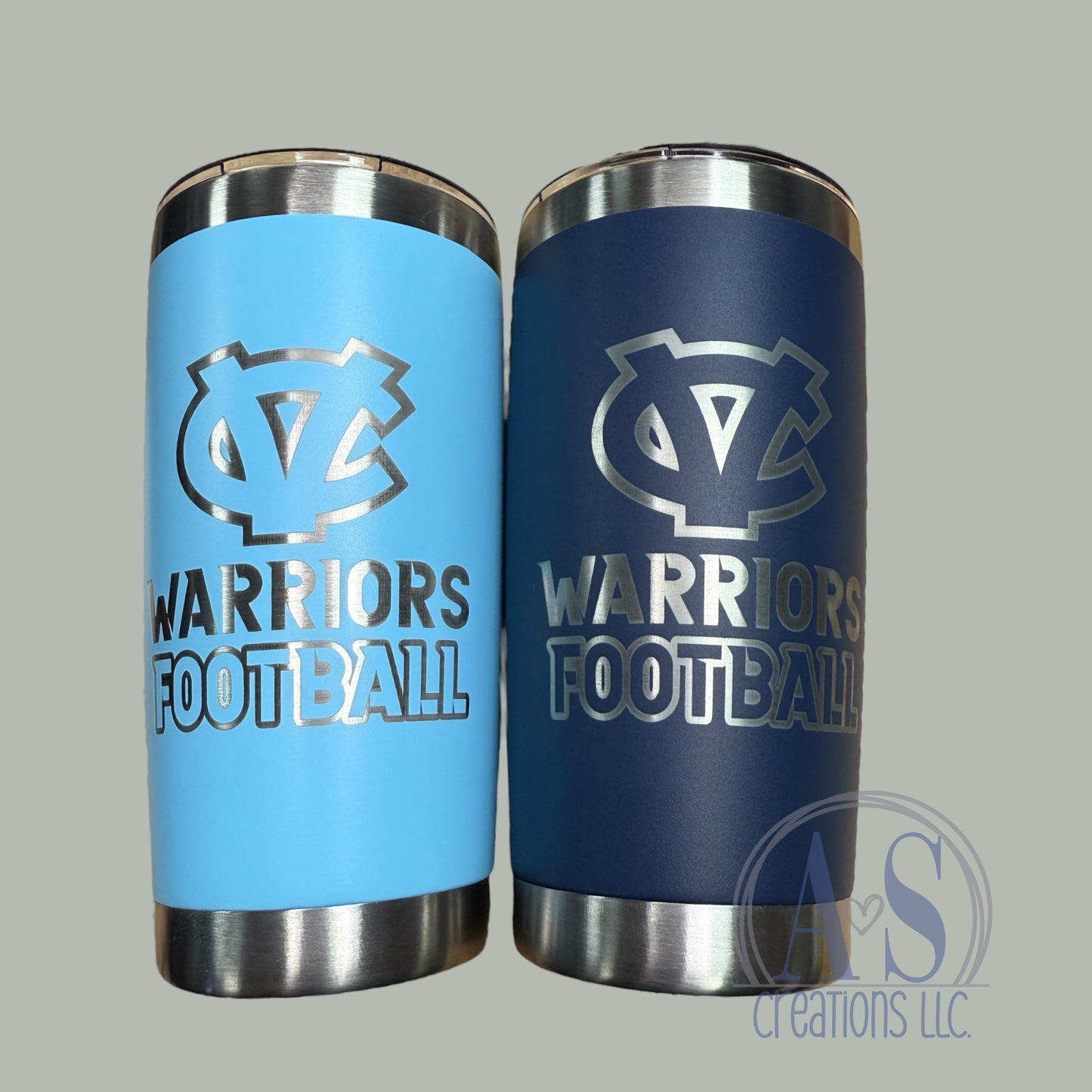 Warriors Football 20oz Tumbler