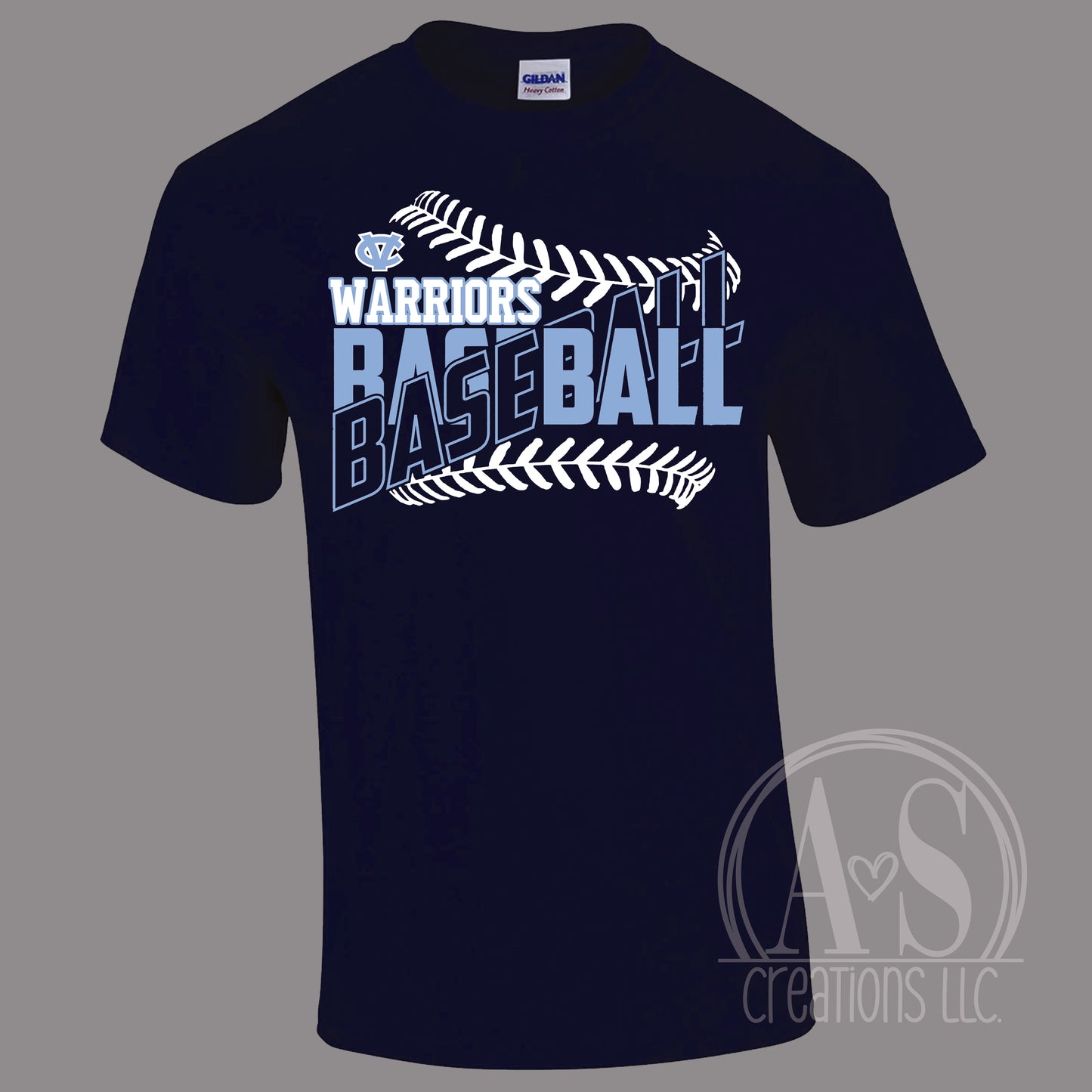 Warriors Baseball Navy Blue Tee
