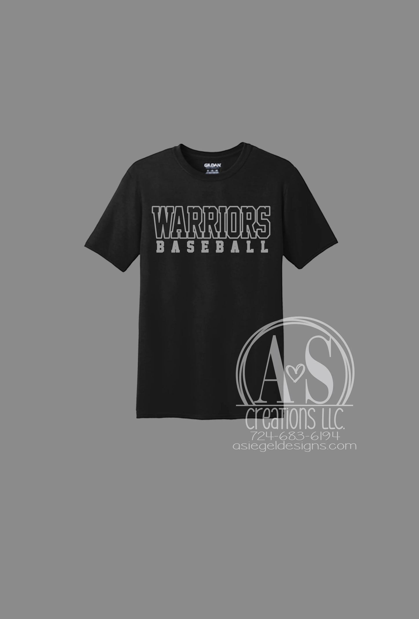 Warriors Baseball - Black on Black CVHS