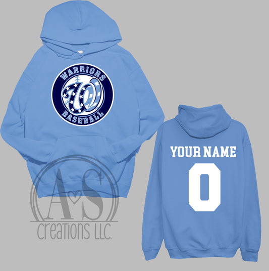 Warriors Baseball "w" - Carolina