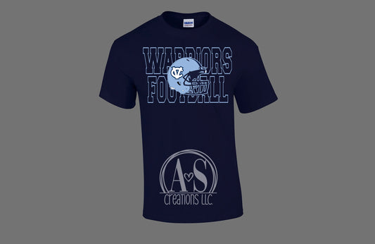 Warriors Football Helmet