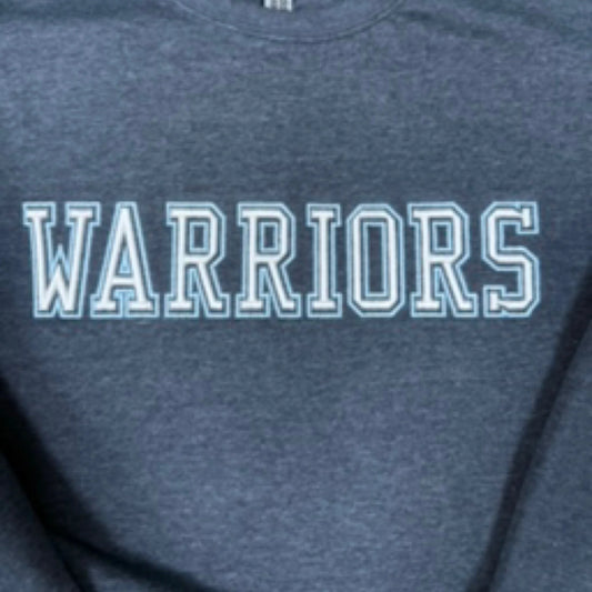 Warriors Puff Embroidery Sweatshirt