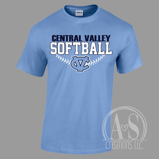 Central Valley Softball Distressed -Carolina