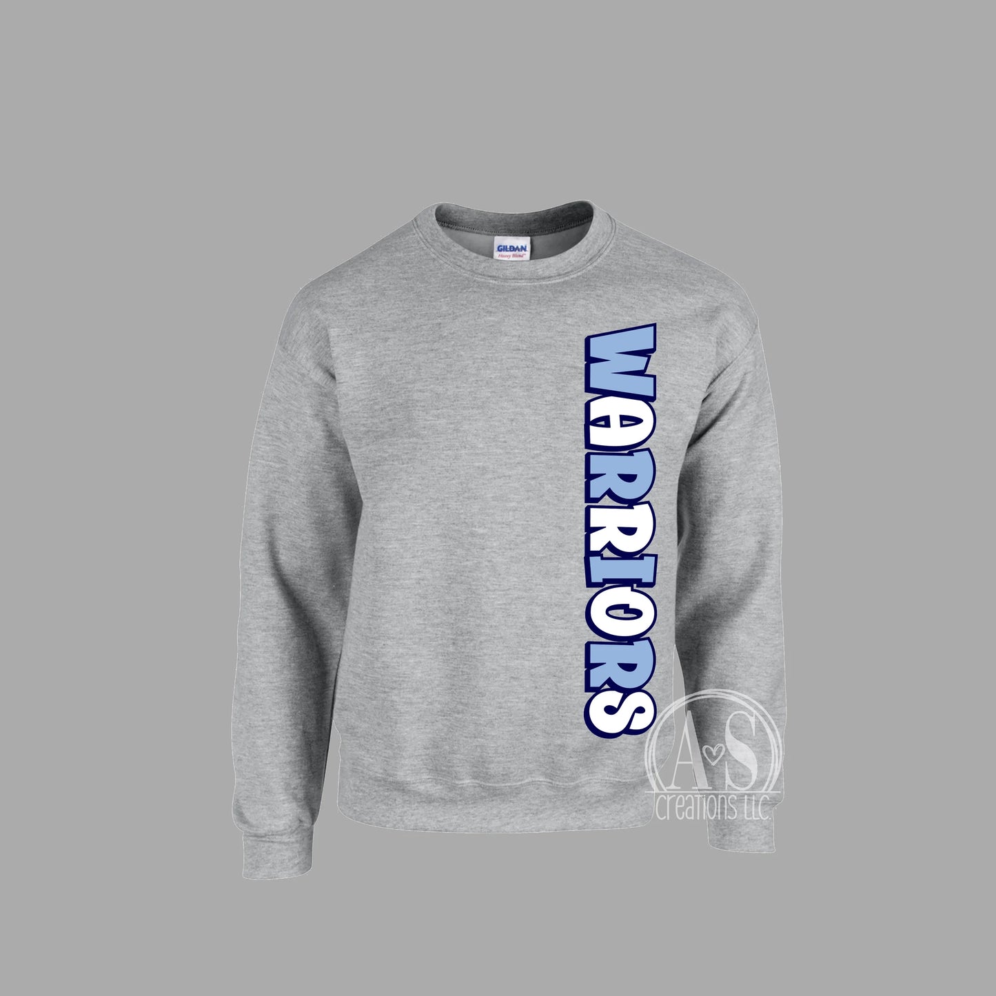 Warriors Vertical Design - Sport Grey