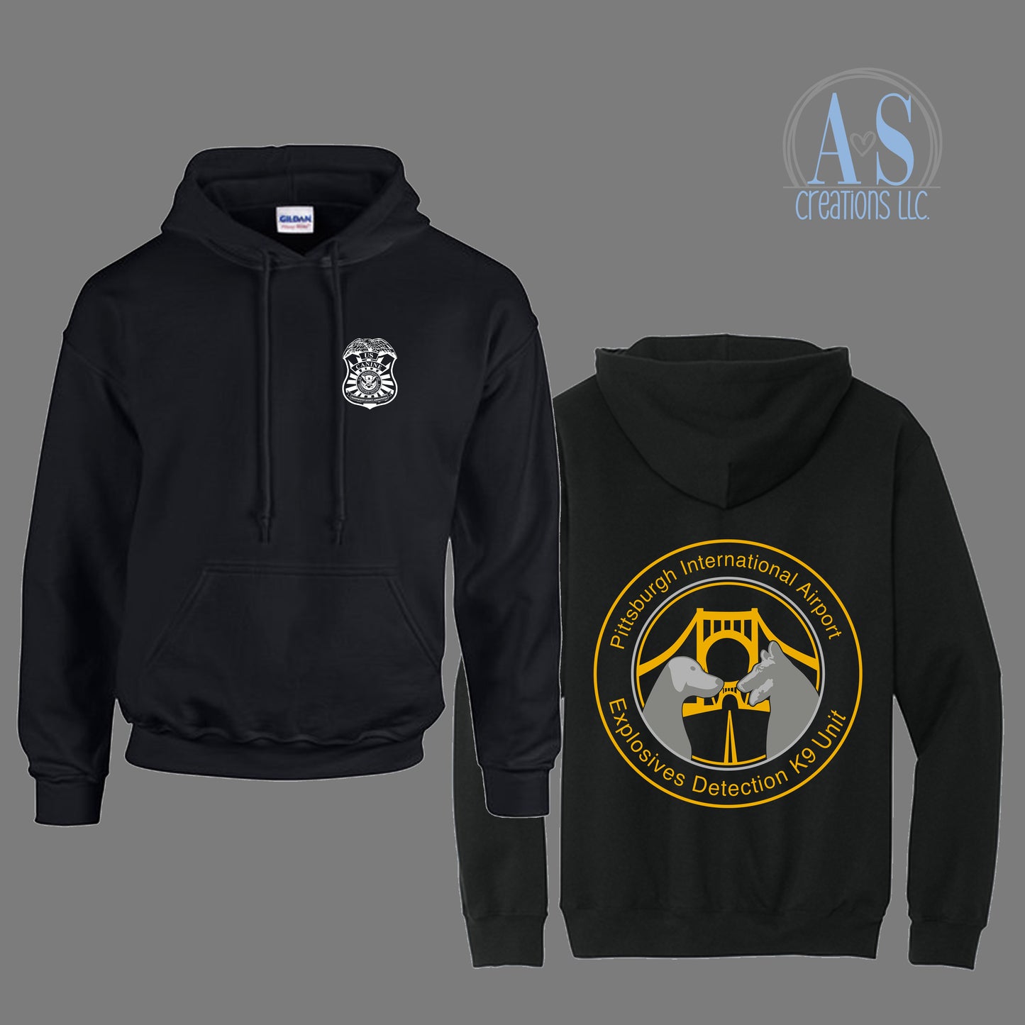 K9 Hoodie - Employee - Black