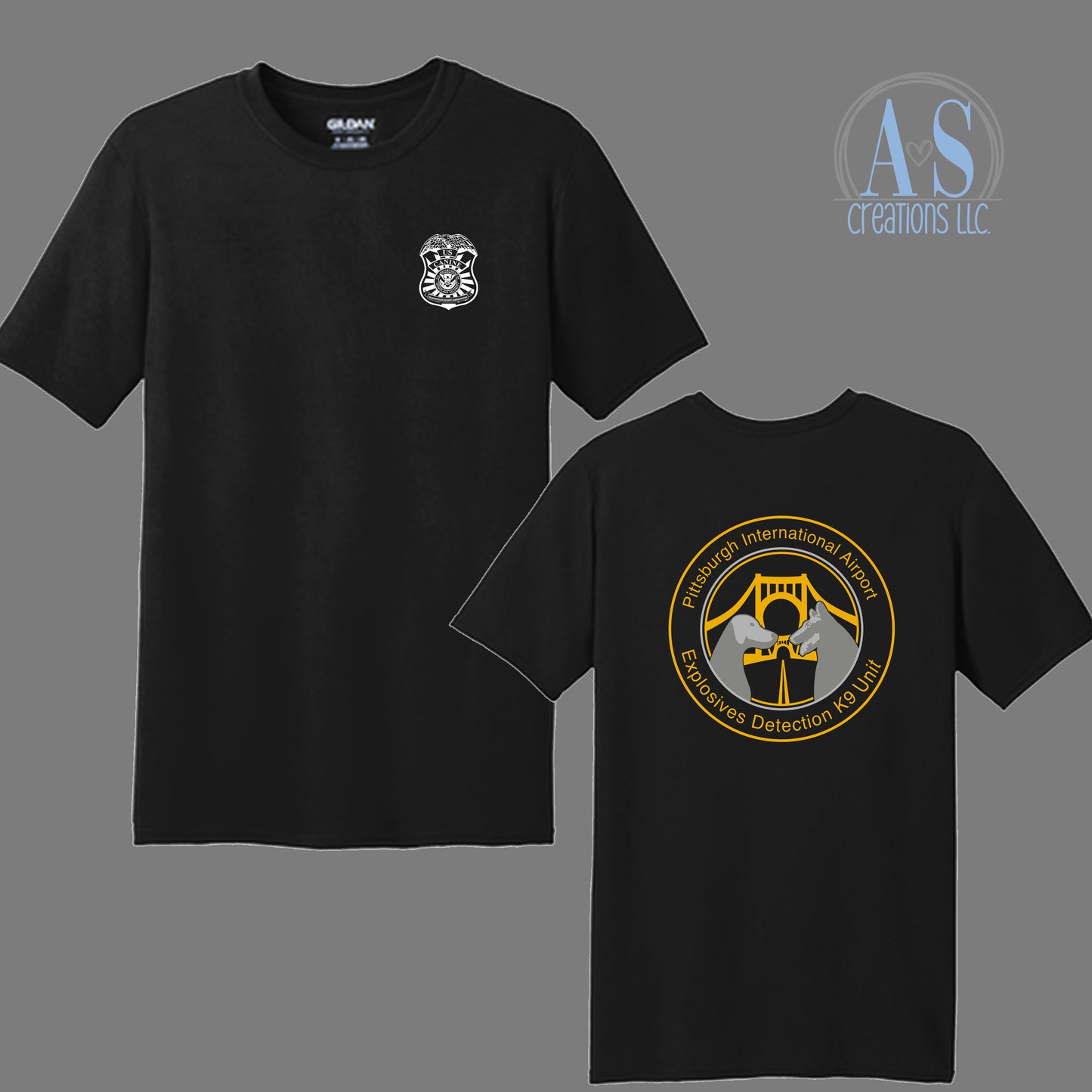 K9 Tee - Employee - Black